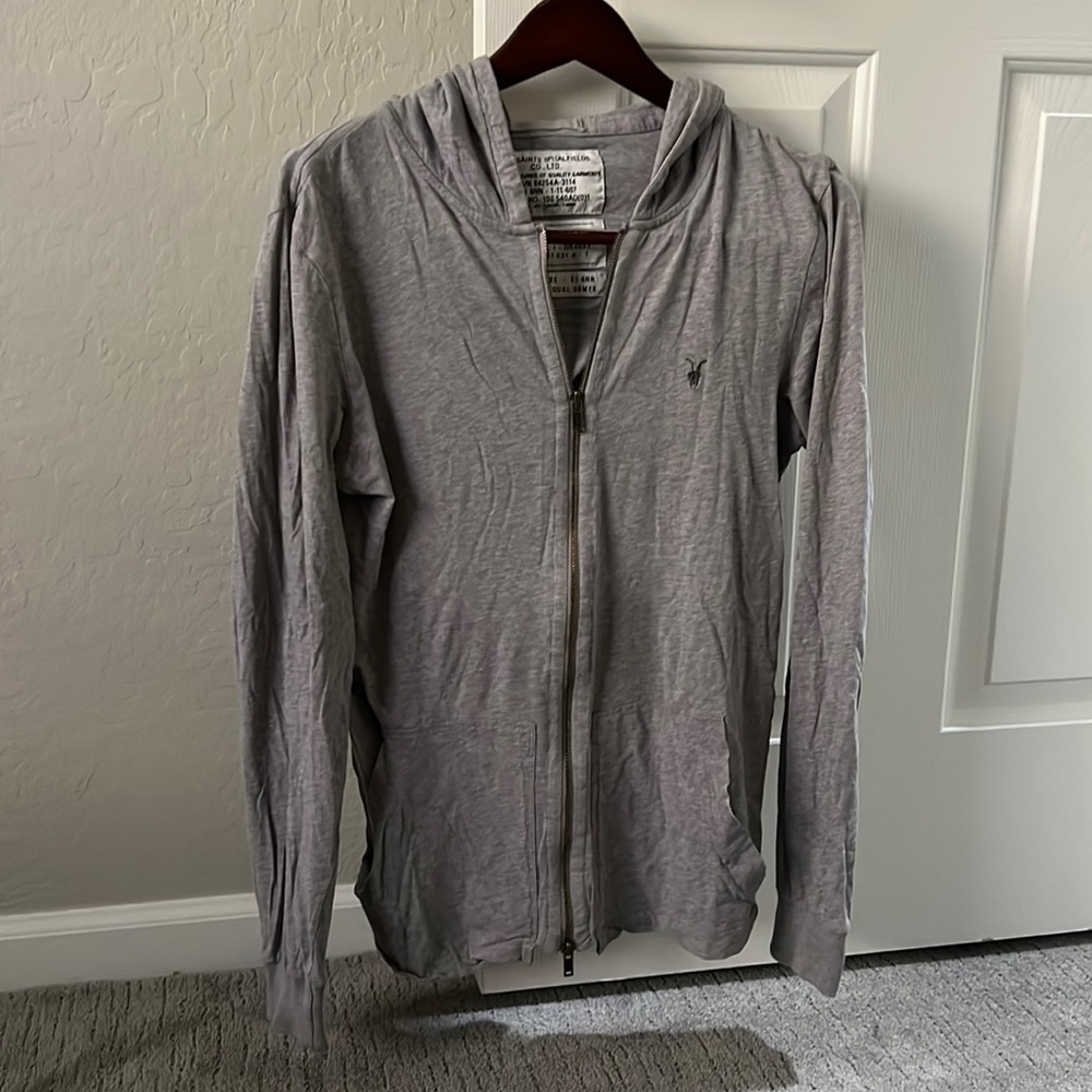 All Saints - Lightweight Zip Up Sweater - Small